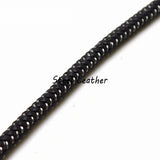 6mm Leather steel thread cords for jewelry making