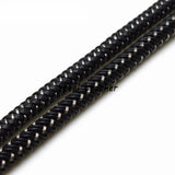 6mm Leather steel thread cords for jewelry making