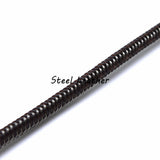 6mm Brown Braided Plastic Fish Wire Steel Cords for Jewelry DIY