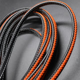2m Flat Leather Cord Beading Cord Rope String for Jewelry Making