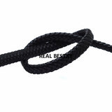 10*5mm Braided Flat Leather Cord for Bracelet Making - 2m/lot