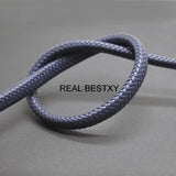 10*6mm /12*6mm Navy Braided Leather Cord For Jewelry Making