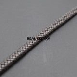 2m Flat Braided Leather Cord for Men Bracelet DIY Jewelry Making