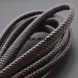 2m Flat Braided Leather Cord for Men Bracelet DIY Jewelry Making