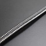 2m Stainless Steel Wire Leather Cords Flat Wide Lace for Men Bracelets