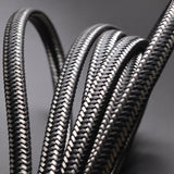 2m Stainless Steel Wire Leather Cords Flat Wide Lace for Men Bracelets