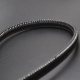 2m Stainless Steel Wire Leather Cords Flat Wide Lace for Men Bracelets