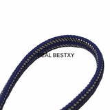 12*6mm Braided Leather Rope Steel Wire Cord for DIY Bracelet Craft