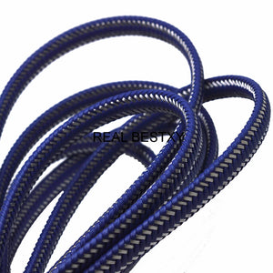 12*6mm Braided Leather Rope Steel Wire Cord for DIY Bracelet Craft