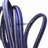 12*6mm Braided Leather Rope Steel Wire Cord for DIY Bracelet Craft