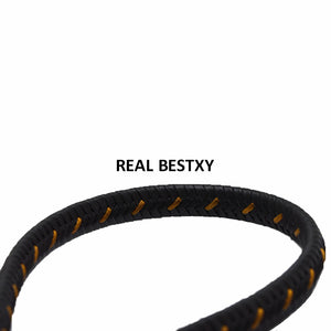 2m/lot 12*6mm Leather Cord Flat Braid Rope DIY Men Bracelets Making
