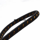 2m/lot 12*6mm Leather Cord Flat Braid Rope DIY Men Bracelets Making