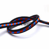2m Flat Braided Leather Rope for DIY Bracelet Jewelry Making
