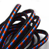 2m Flat Braided Leather Rope for DIY Bracelet Jewelry Making