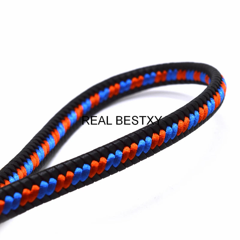 2m Flat Braided Leather Rope for DIY Bracelet Jewelry Making