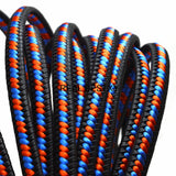 2m Flat Braided Leather Rope for DIY Bracelet Jewelry Making