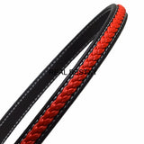 2m Red Flat Leather Rope for DIY Bracelets Jewelry