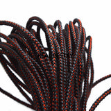 5mm Braided Leather Rope Cord Red Steel Wire for Jewelry Making