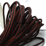 5mm Braided Leather Cord 2m/lot DIY Jewelry Cords
