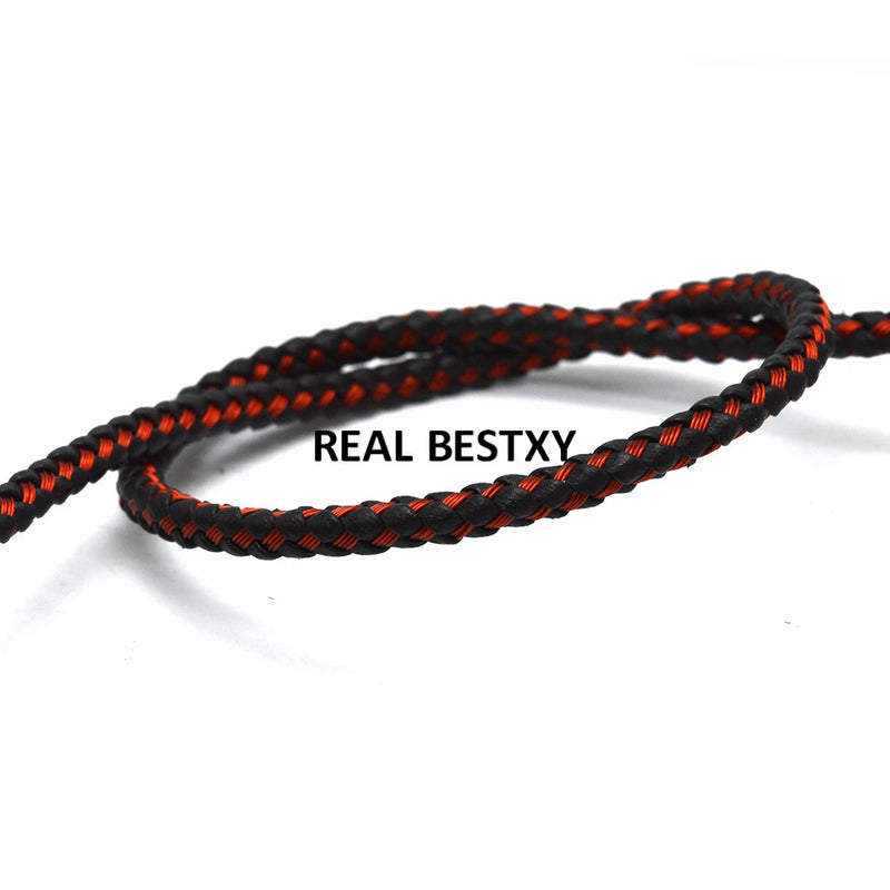 5mm Braided Leather Cord 2m/lot DIY Jewelry Cords