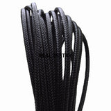 6*4mm Men Jewelry Punk Braided Leather Cord for Men