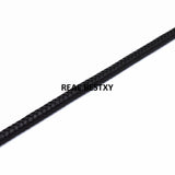 6*4mm Men Jewelry Punk Braided Leather Cord for Men