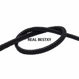 6*4mm Flat Braided Leather Cord for Men Bracelet DIY Jewelry Making