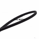 2m Flat Braided Leather Rope Bracelet Cord DIY Jewelry Making Accessories