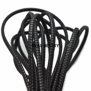 2m Flat Braided Leather Rope Bracelet Cord DIY Jewelry Making Accessories