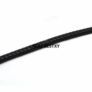 2m Flat Braided Leather Rope Bracelet Cord DIY Jewelry Making Accessories