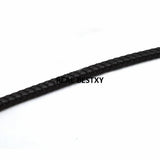 2m Flat Braided Leather Rope Bracelet Cord DIY Jewelry Making Accessories