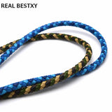Braided Leather Rope 6mm Cow Leather Jewelry Making Bracelet Cord