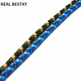 Braided Leather Rope 6mm Cow Leather Jewelry Making Bracelet Cord