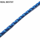 Braided Leather Rope 6mm Cow Leather Jewelry Making Bracelet Cord