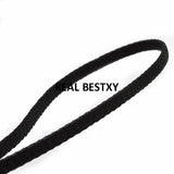 2m/lot 7.6*3mm Braid Leather Cord DIY Jewelry Findings