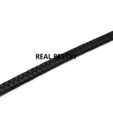 2m/lot 7.6*3mm Braid Leather Cord DIY Jewelry Findings