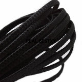 2m/lot 7.6*3mm Braid Leather Cord DIY Jewelry Findings