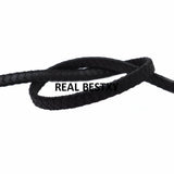 2m/lot 7.6*3mm Braid Leather Cord DIY Jewelry Findings
