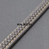 2m Brown Braided Leather Cords for DIY Jewelry Making