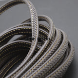 2m Brown Braided Leather Cords for DIY Jewelry Making