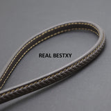 2m Brown Braided Leather Cords for DIY Jewelry Making