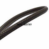 8*5mm Brown Flat Braided Leather Rope Bracelet String Cord - 2m/lot