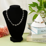304 Stainless Steel Oval Ring Link Chain Punk Thick Chain Necklace Bracelet DIY