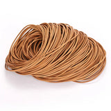 2m Brown Leather Cord for Jewelry Making 1.5/2/3/4/5/6/8mm