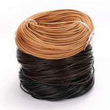 2m Brown Leather Cord for Jewelry Making 1.5/2/3/4/5/6/8mm
