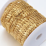 Stainless Steel Leaf Chain 2m/1m for Jewelry Making