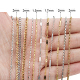 Stainless Steel Bracelets Necklace Chains Bulk Diy Jewelry Making