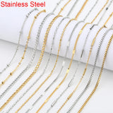 Stainless Steel Bracelets Necklace Chains Bulk Diy Jewelry Making
