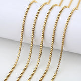 Stainless Steel Cuban Link Chains Bulk for Bracelet Necklace DIY