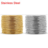 2m Stainless Steel Thin Chains for Diy Jewelry Making